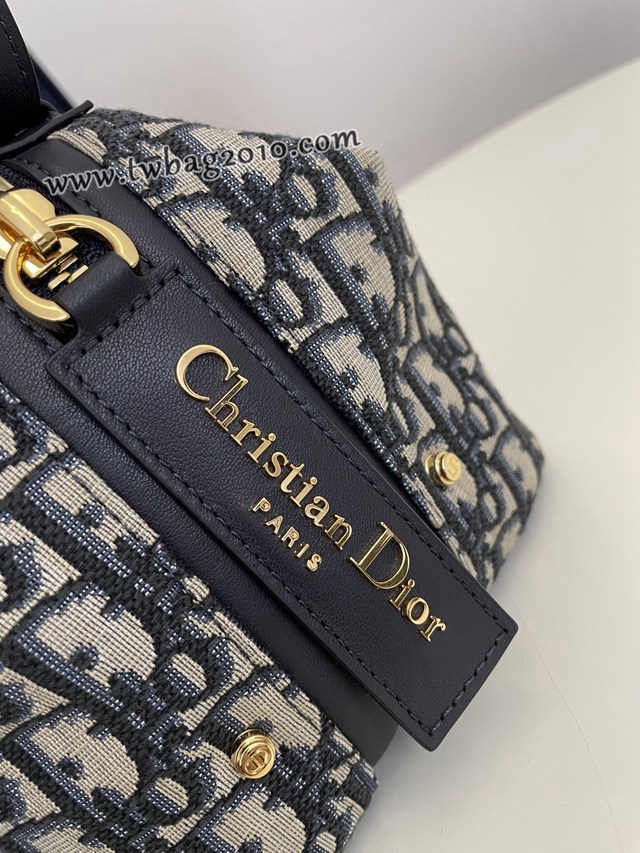 Dior专柜新款迪奥高仿原单Journey系列中号蓝布肩背女包 djfk1608
